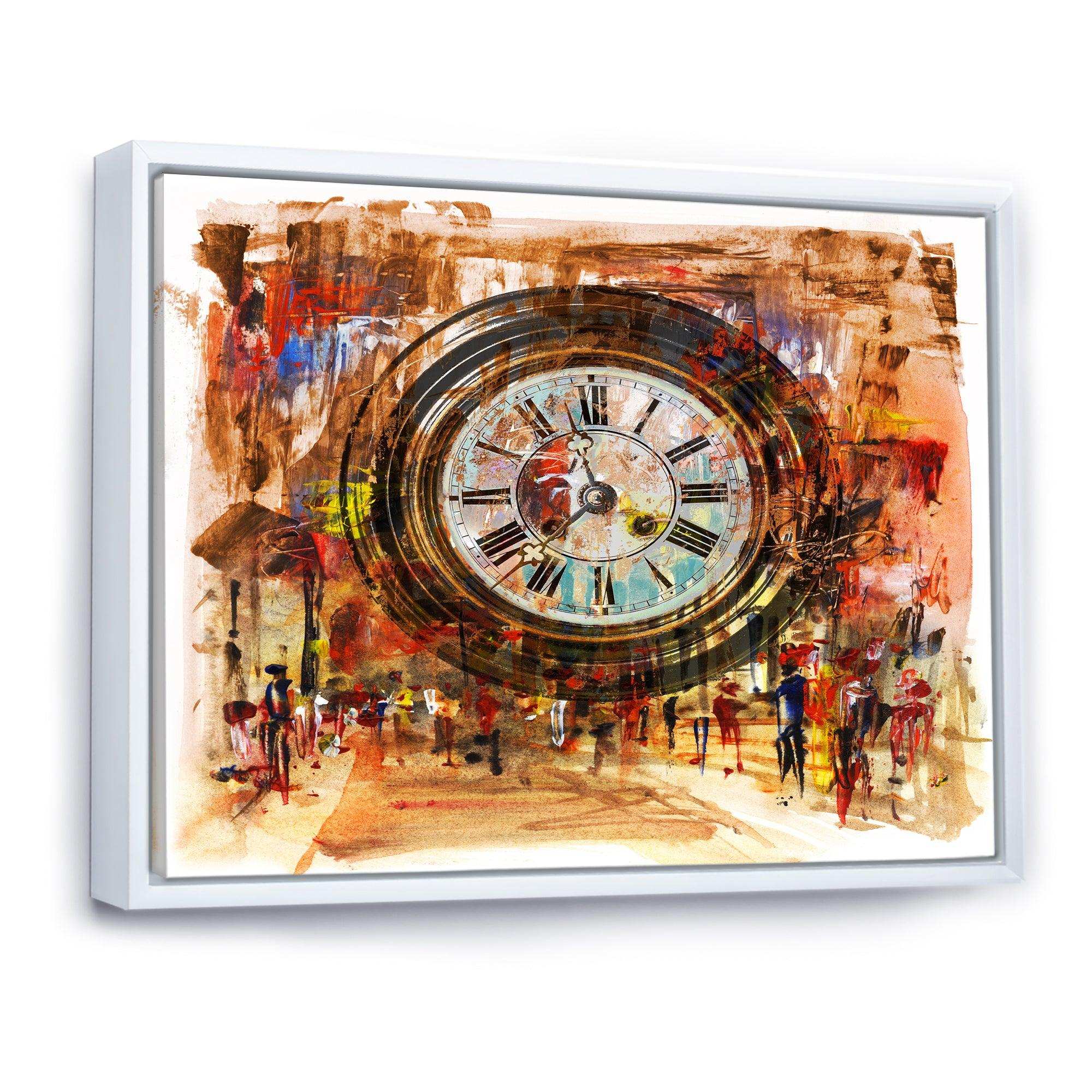 People and Time Acrylic - Modern Bedroom Wall Art