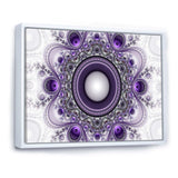 Purple Fractal Pattern with Circles - Modern Wall Art Prints