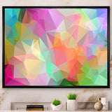 Multi Color Polygonal Mosaic Pattern - Modern Canvas Wall Art