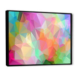 Multi Color Polygonal Mosaic Pattern - Modern Canvas Wall Art