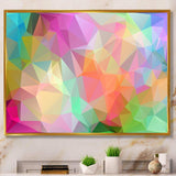 Multi Color Polygonal Mosaic Pattern - Modern Canvas Wall Art