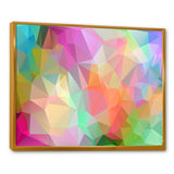 Multi Color Polygonal Mosaic Pattern - Modern Canvas Wall Art