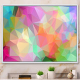 Multi Color Polygonal Mosaic Pattern - Modern Canvas Wall Art