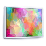 Multi Color Polygonal Mosaic Pattern - Modern Canvas Wall Art
