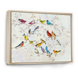 Multi-Color Bird on Tree