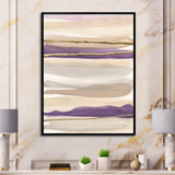 Shape of Glam Purple III - Shabby Chic Living Room Wall Decor
