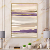 Shape of Glam Purple III - Shabby Chic Living Room Wall Decor