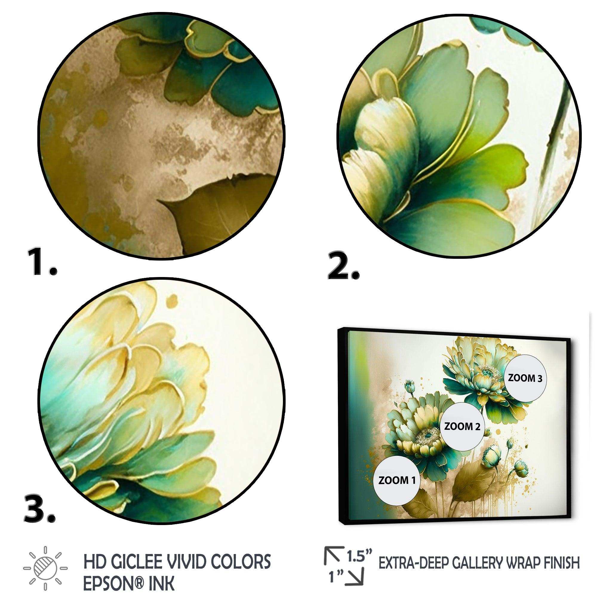 Green Blooming Daisy II