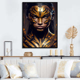 Black And Gold Tiger Woman VI