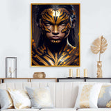 Black And Gold Tiger Woman VI