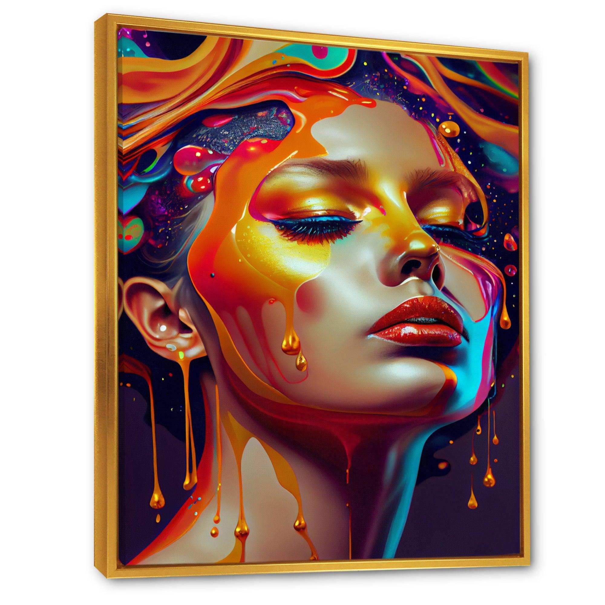 Liquid Ink Woman Portrait III