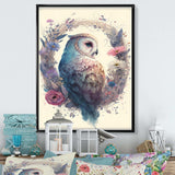 Cute Owls Floral Art III