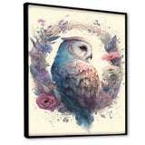 Cute Owls Floral Art III