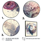 Cute Owls Floral Art III