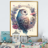 Cute Owls Floral Art III