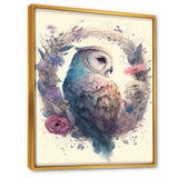 Cute Owls Floral Art III