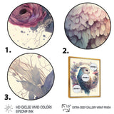 Cute Owls Floral Art III