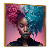 Hip Hop Girl With Pink And Blue Hair V