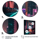 Futuristic Miami Neon Art I