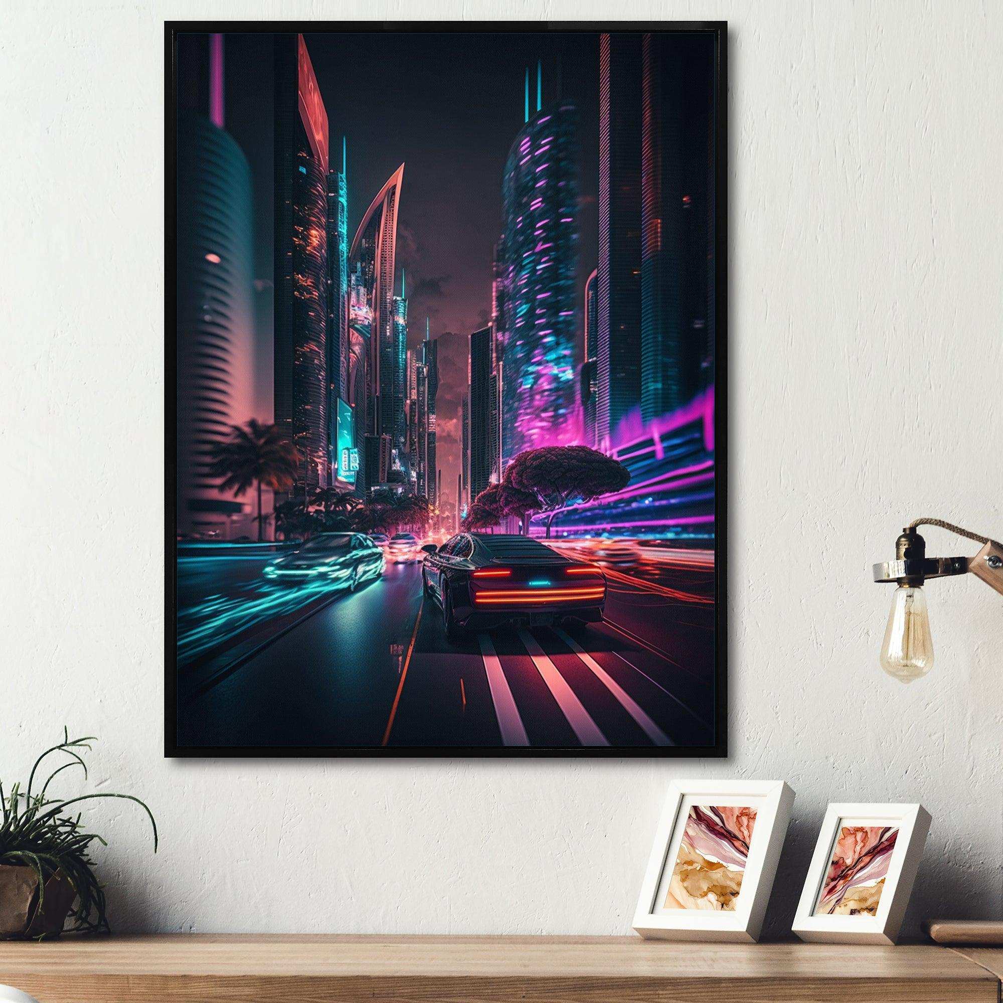 Futuristic Miami Neon Art II