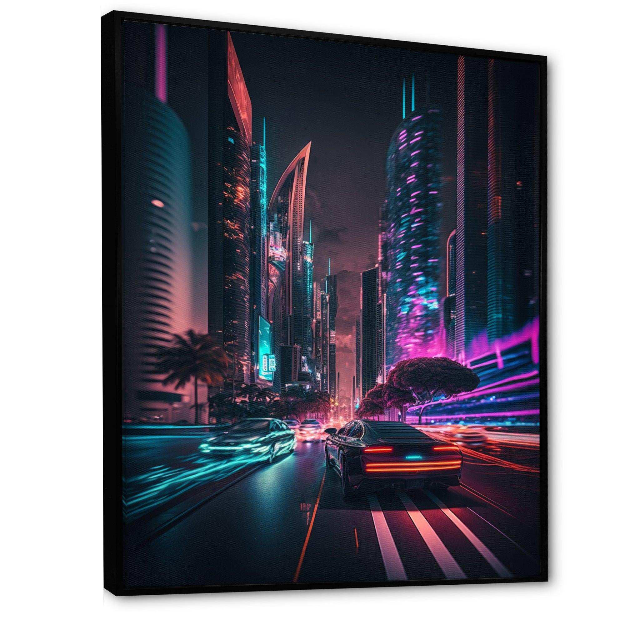 Futuristic Miami Neon Art II