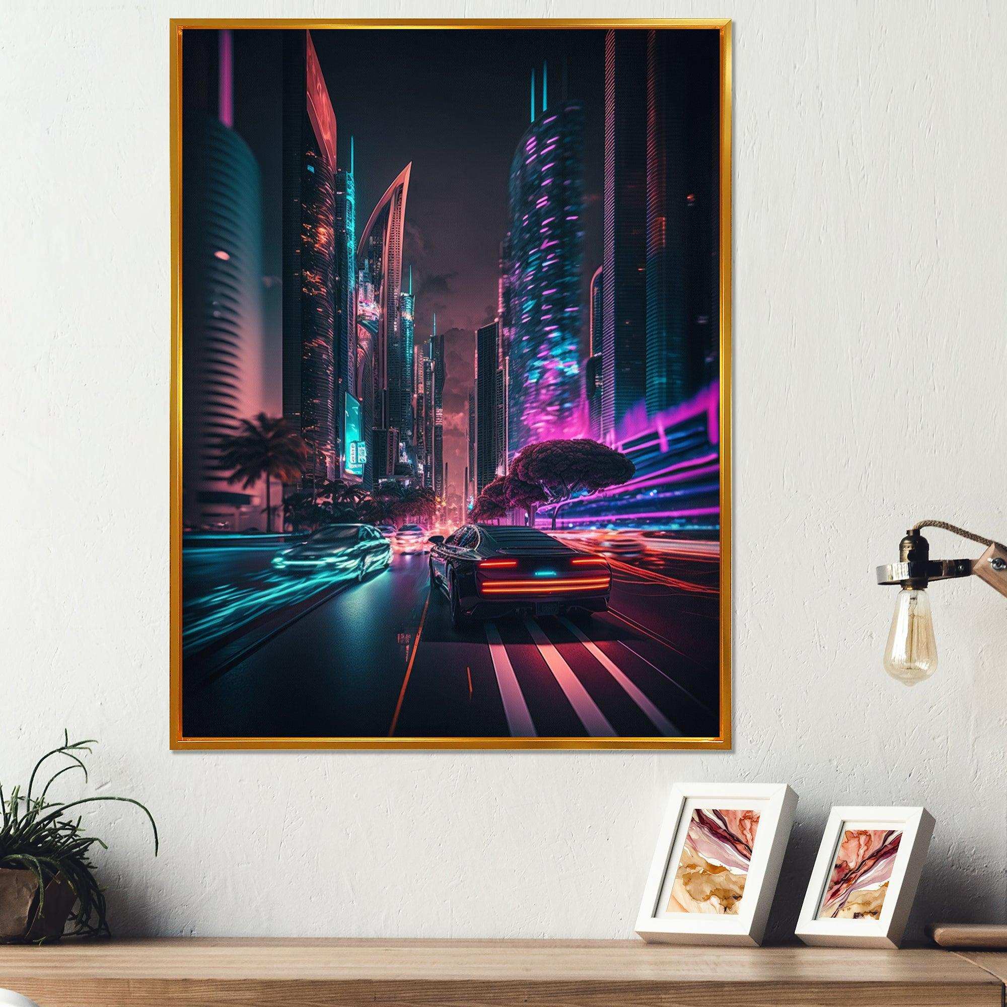 Futuristic Miami Neon Art II