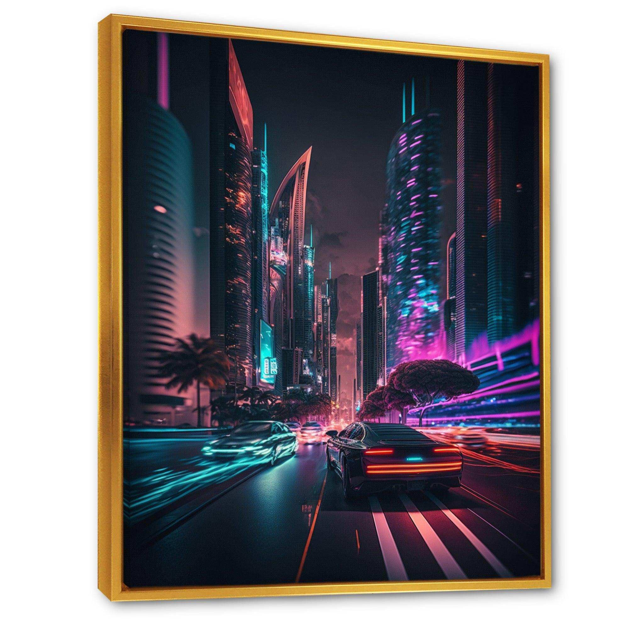 Futuristic Miami Neon Art II