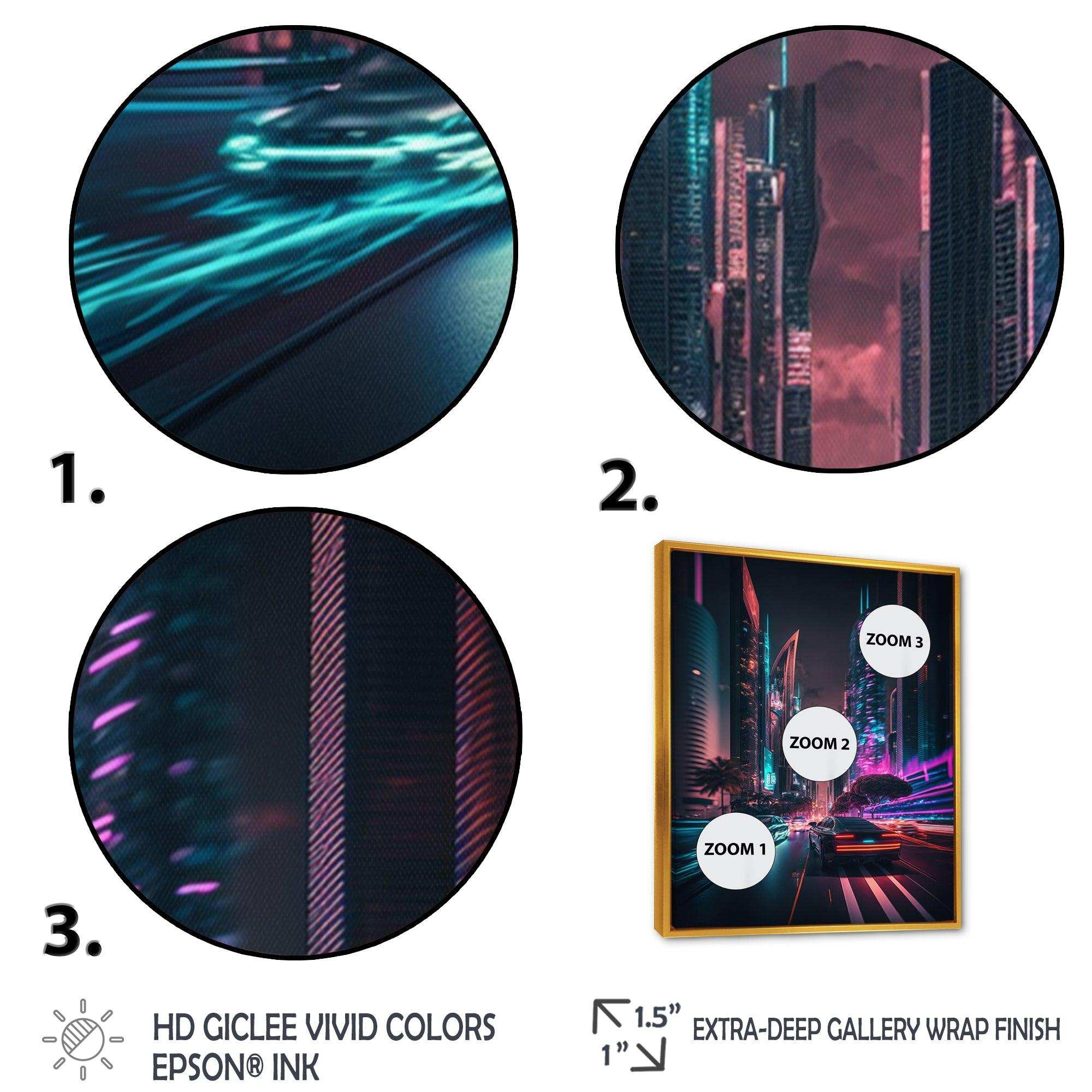 Futuristic Miami Neon Art II