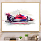 Red Formula One Car