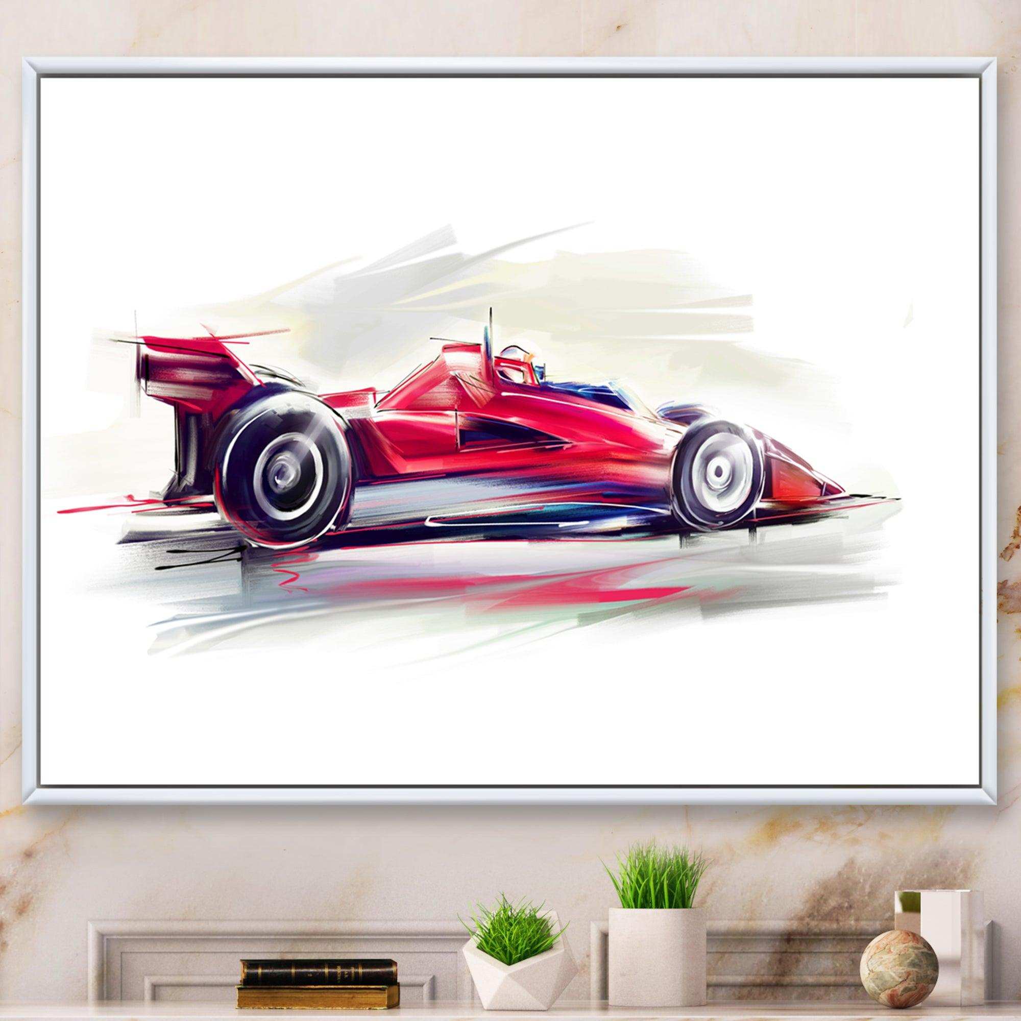 Red Formula One Car