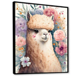 Flower Alpaca Watercolour IV