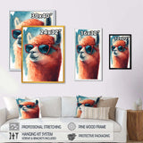 Cool Alpaca With Sunglasses Watercolour V