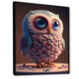 Cute Knitted Valentine Heart Owl III