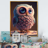 Cute Knitted Valentine Heart Owl III