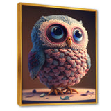 Cute Knitted Valentine Heart Owl III