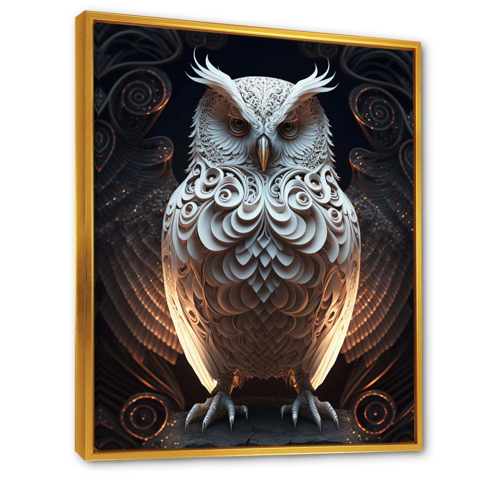 Luminous White Owl I
