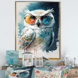 Cool White Owl With Funky Sunglasses II