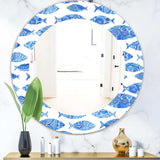 Costal Creatures 1' Traditional Mirror - Oval or Round Wall Mirror