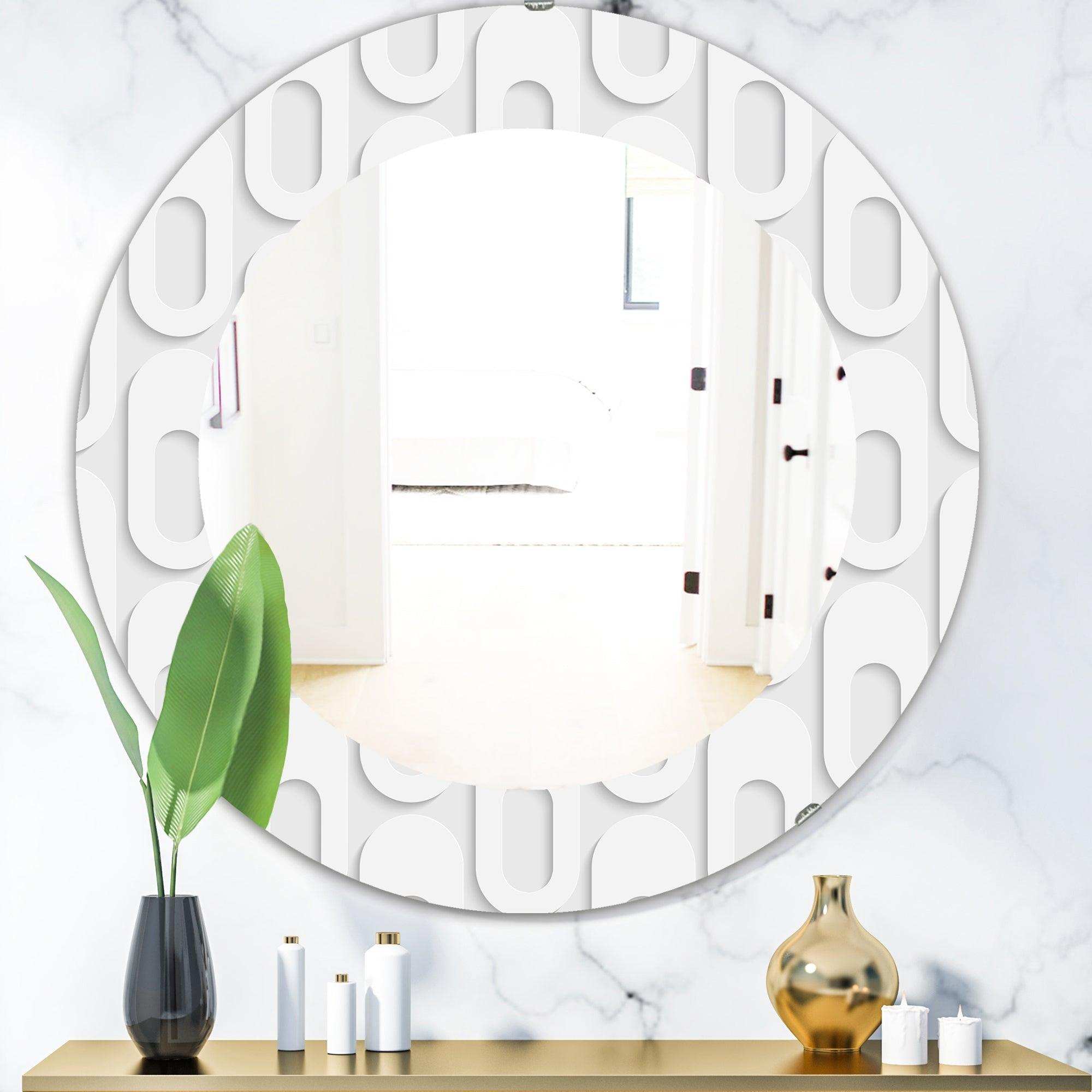 Scandinavian 3' Mid-Century Mirror - Oval or Round Wall Mirror