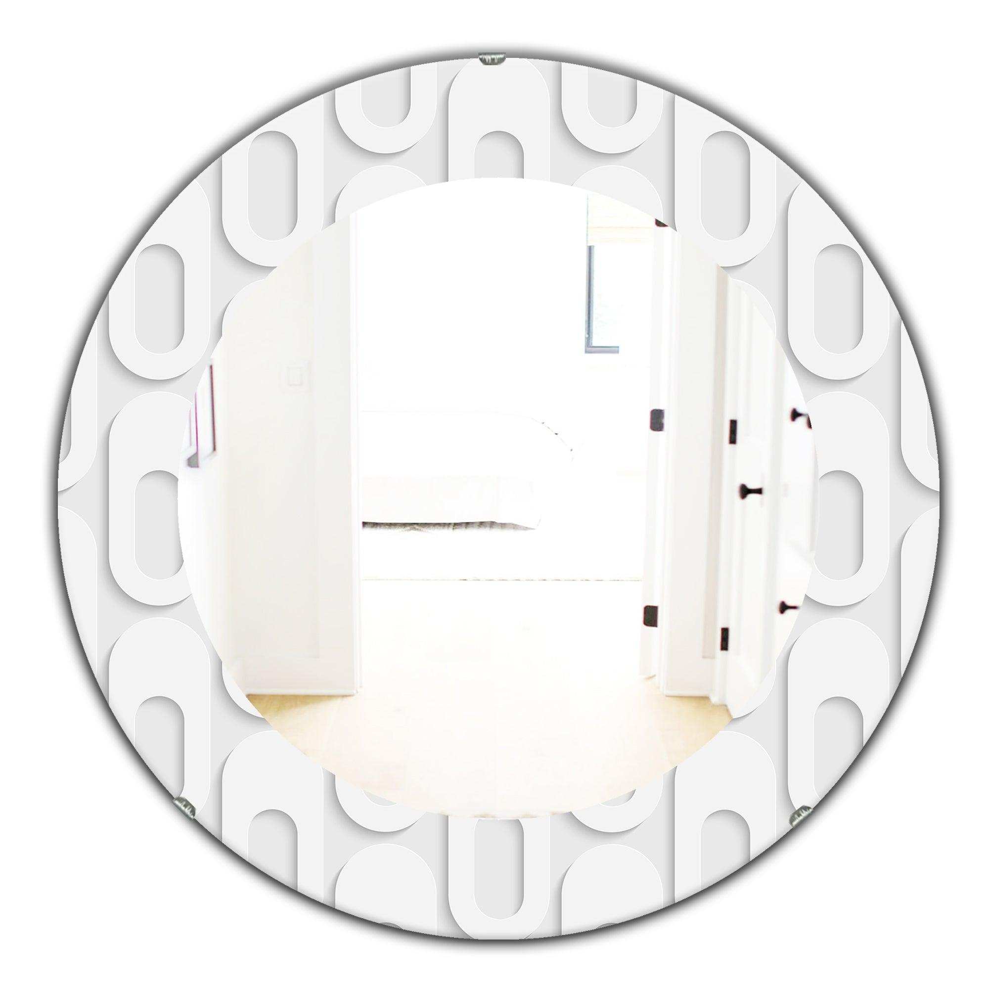Scandinavian 3' Mid-Century Mirror - Oval or Round Wall Mirror