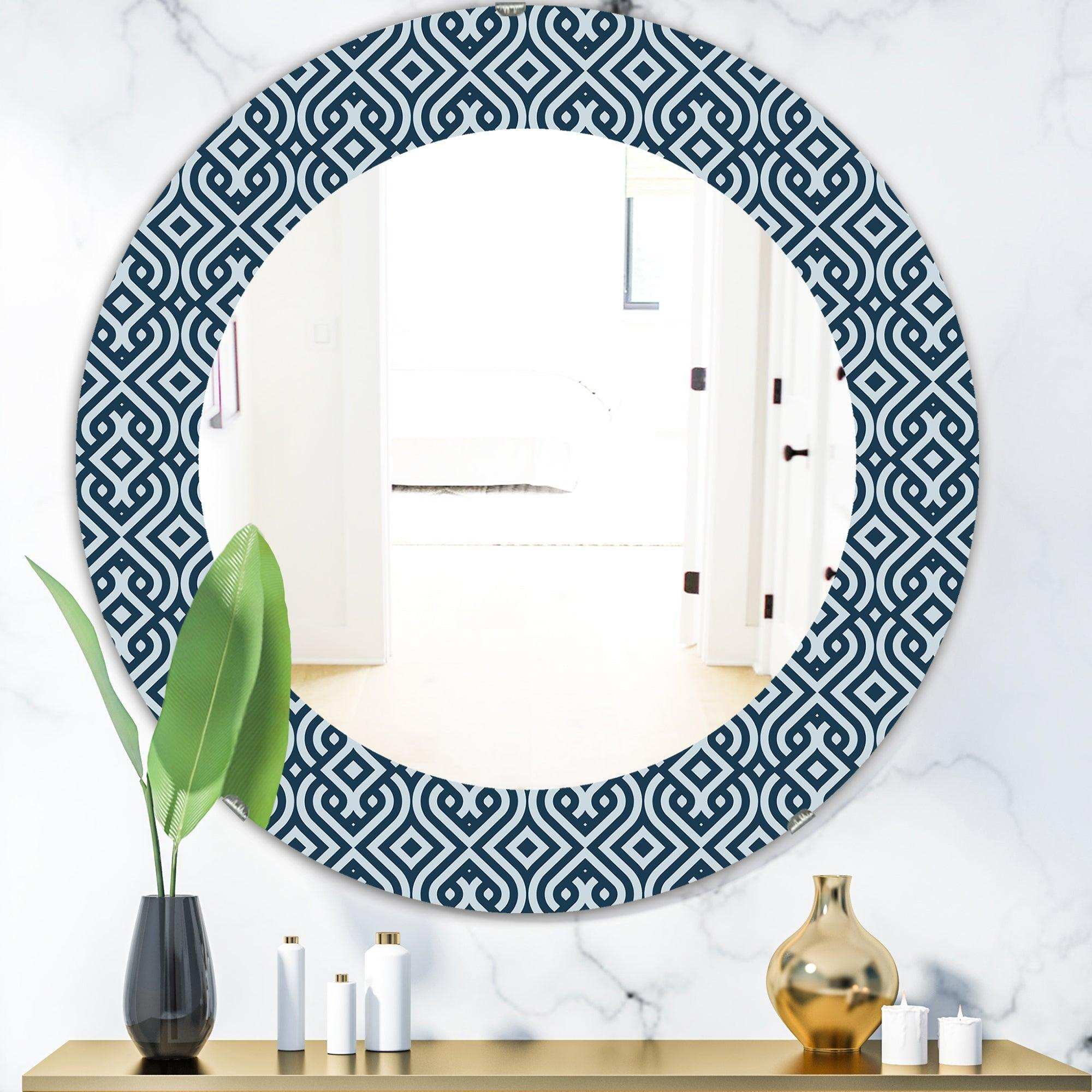 Scandinavian 4' Mid-Century Mirror - Oval or Round Wall Mirror