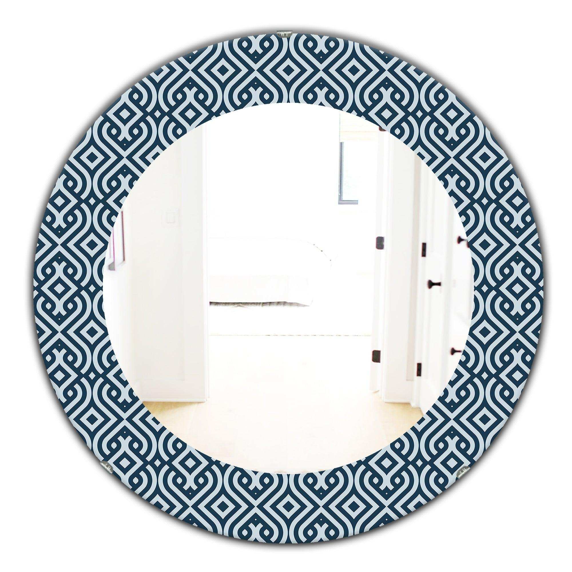 Scandinavian 4' Mid-Century Mirror - Oval or Round Wall Mirror