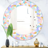 Pastel Dreams 3' Modern Mirror - Oval or Round Wall Mirror
