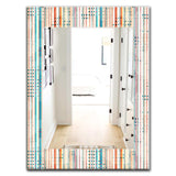 Grunge Line' Mid-Century Mirror - Oval or Round Wall Mirror