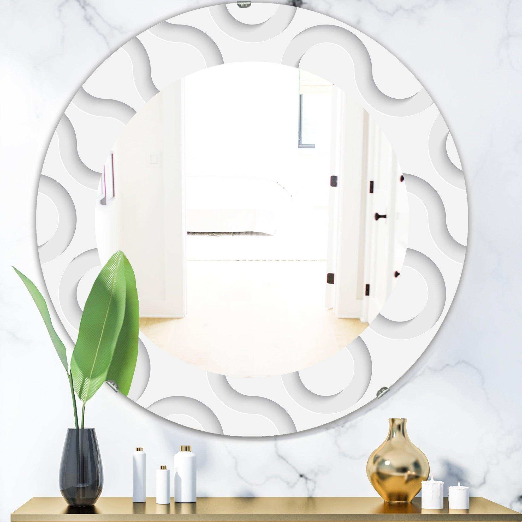 Scandinavian 15' Mid-Century Mirror - Oval or Round Wall Mirror