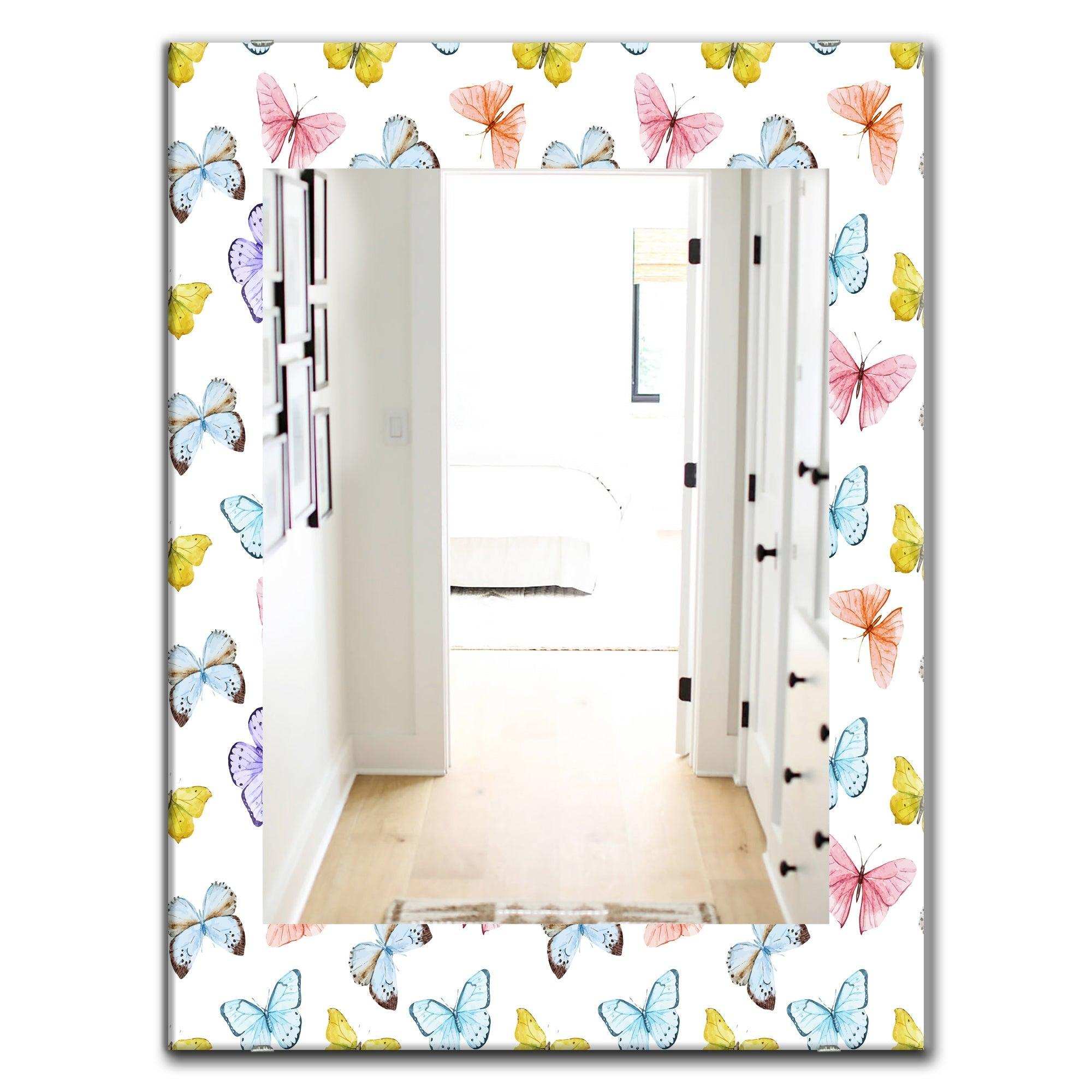 Butterfly 1' Traditional Mirror - Oval or Round Wall Mirror