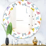 Butterfly 1' Traditional Mirror - Oval or Round Wall Mirror