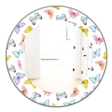 Butterfly 1' Traditional Mirror - Oval or Round Wall Mirror