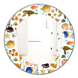 Costal Creatures 12' Traditional Mirror - Oval or Round Wall Mirror