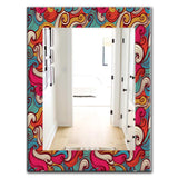 Color Waves Pattern' Traditional Mirror - Oval or Round Wall Mirror